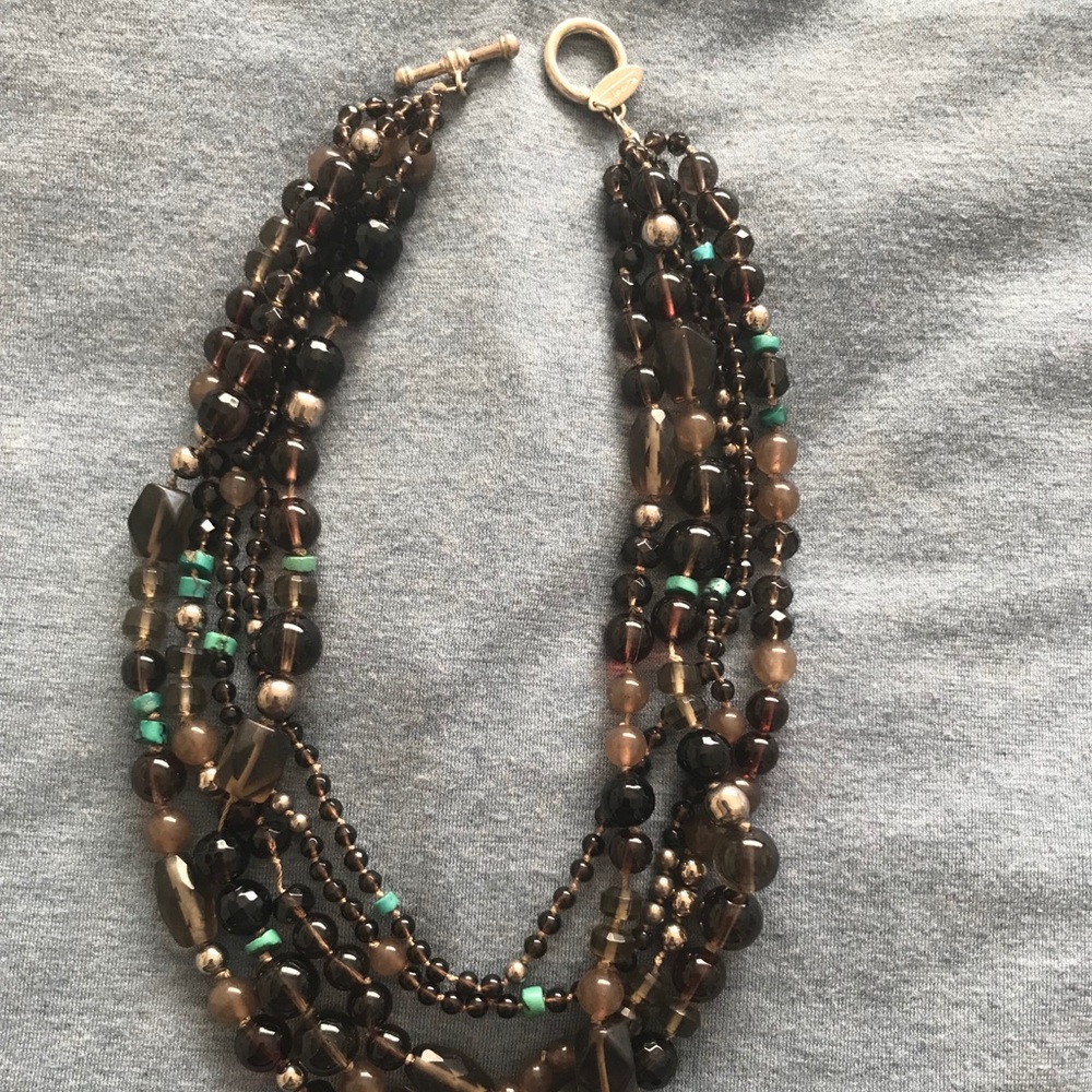 Beaded statement necklace